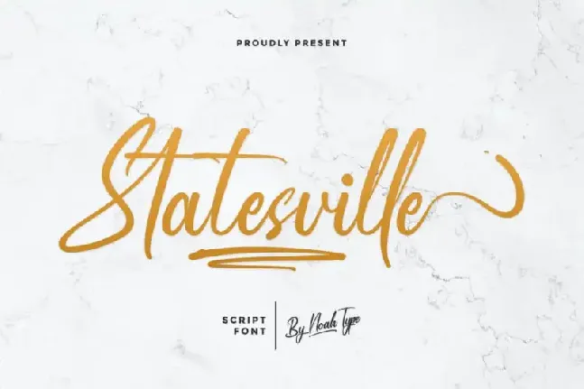 Statesville Script font