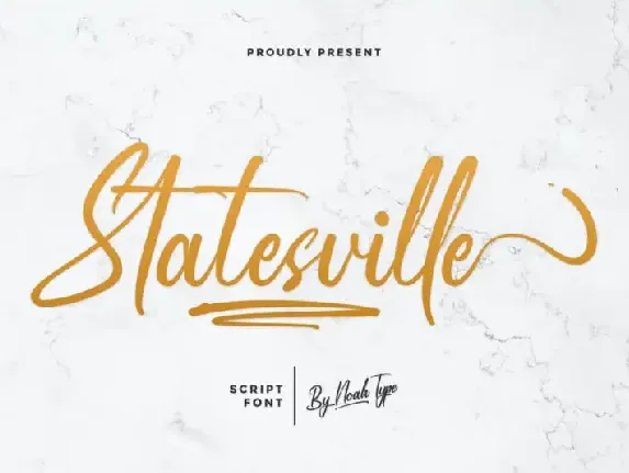 Statesville Script font