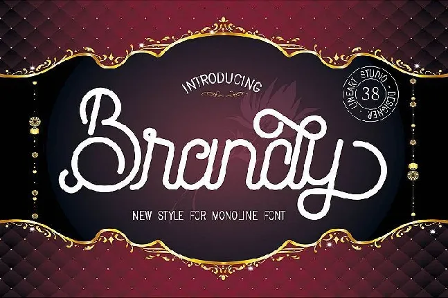 Brandy Monoline Duo font