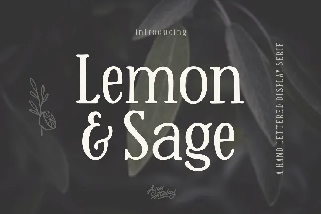 Lemon and Sage font