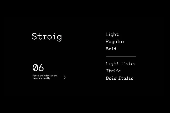 Stroig font