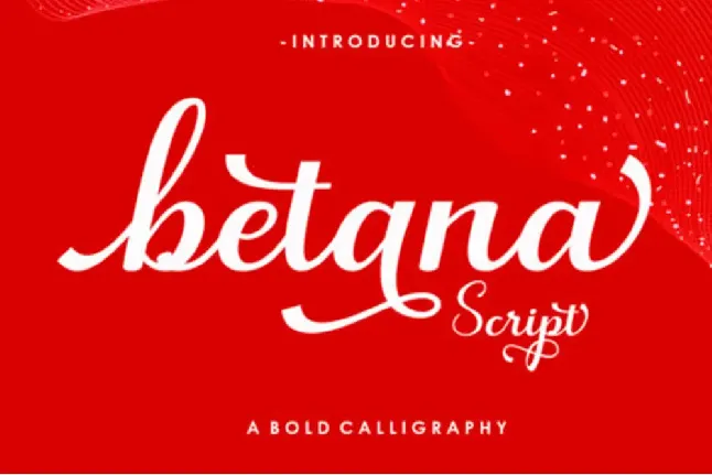 Betana Script font