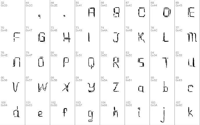 etchAsketch trial font