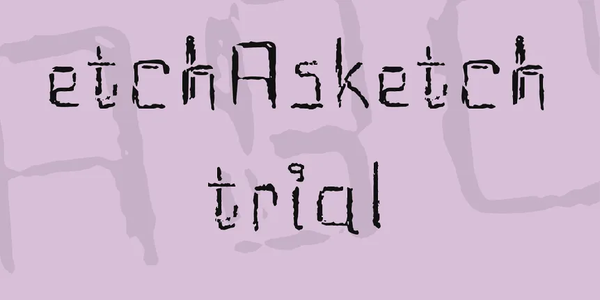 etchAsketch trial font