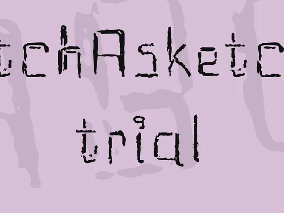 etchAsketch trial font