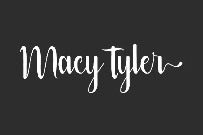 Macy Tyler font