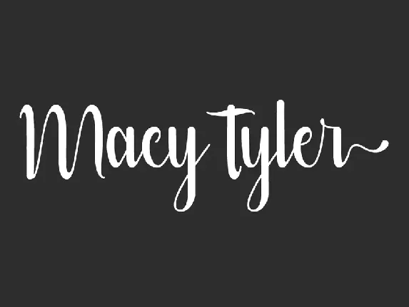 Macy Tyler font