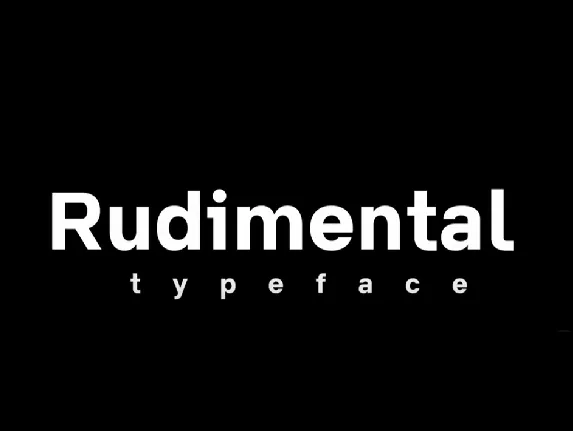 Rudimental font