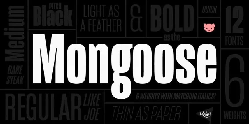 Mongoose Family font