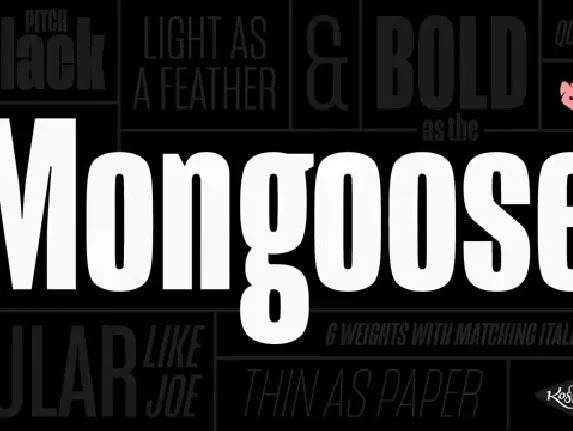 Mongoose Family font