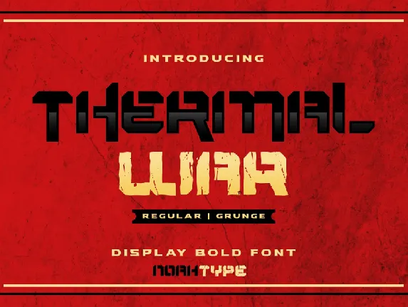 Thermal War font