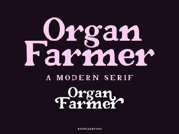 Organ Farmer font