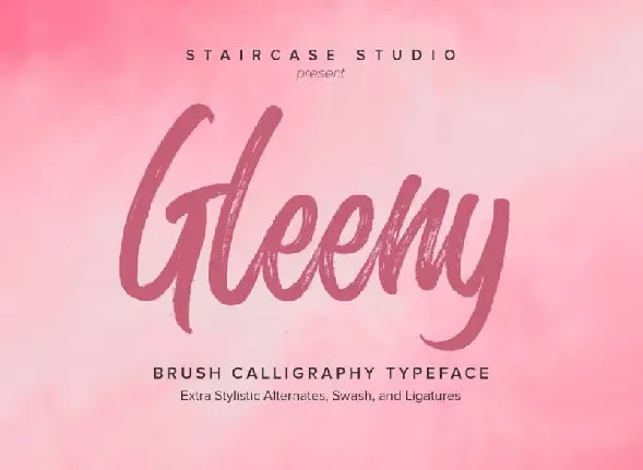 Glenny Brush font