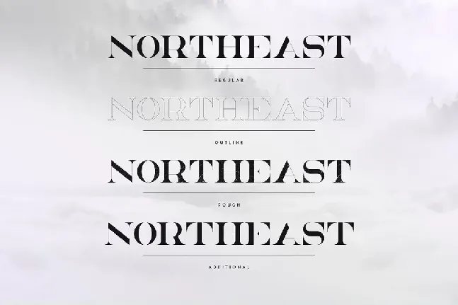 NorthEast Serif font