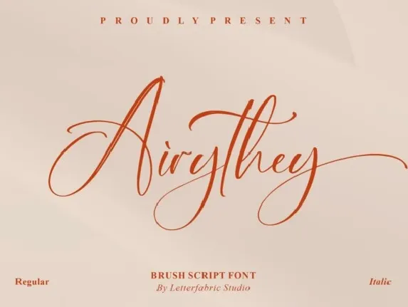 Airythey font