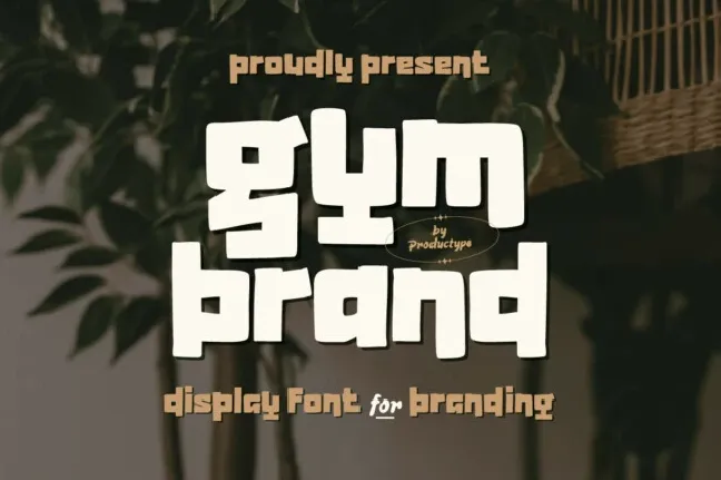 Gymbrand font