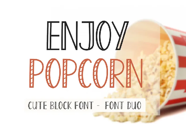 Enjoy Popcorn font