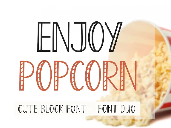 Enjoy Popcorn font