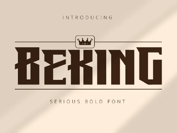 Beking font