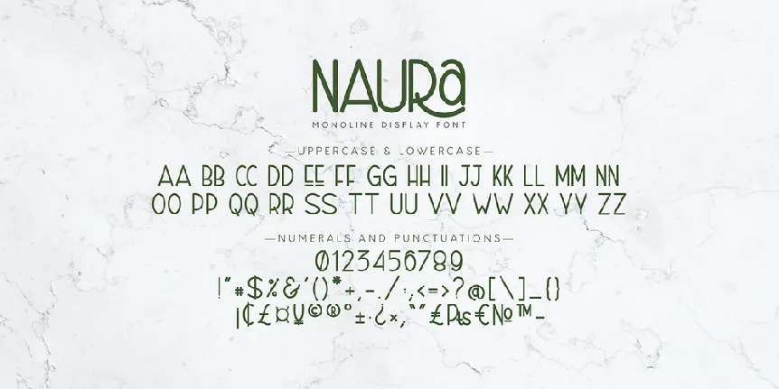 Naura font