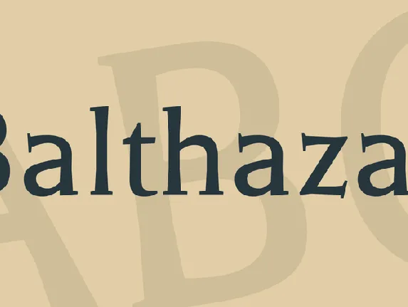 Balthazar font