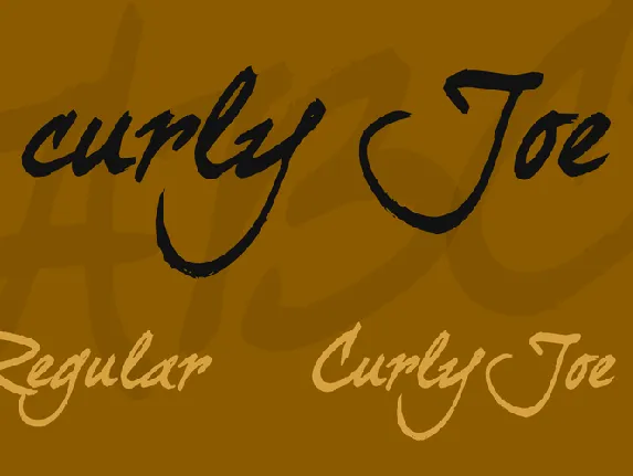 curly Joe font