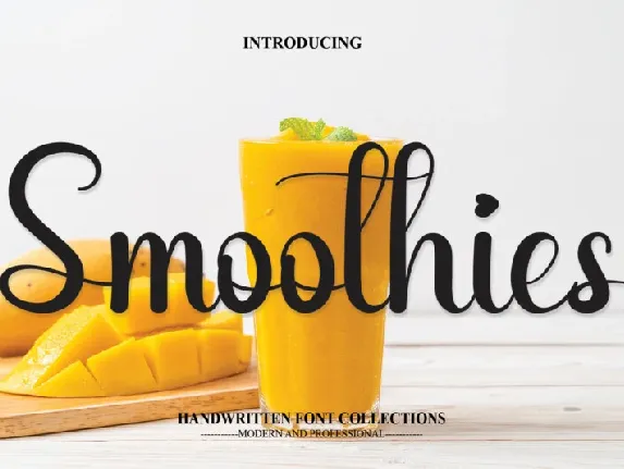 Smoothies Script Typeface font