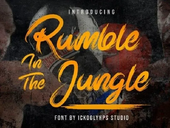 Rumble in Jungle font