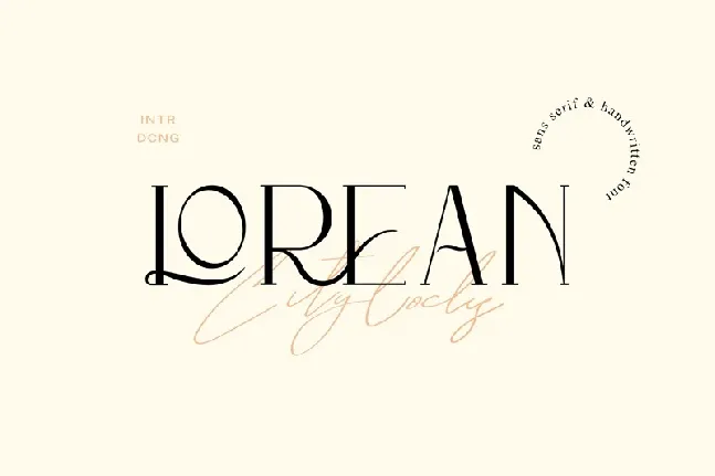 Lorean Serif font