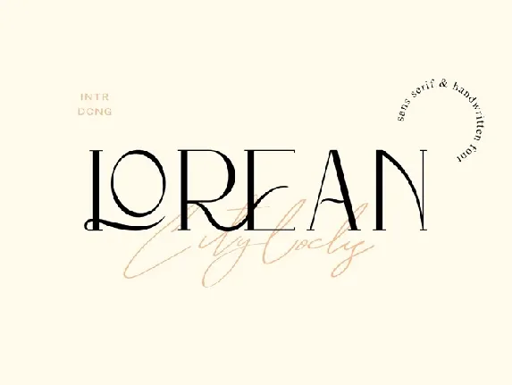 Lorean Serif font