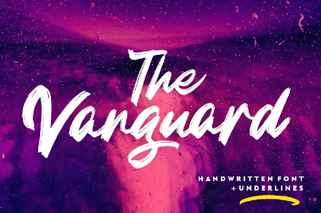 The Vanguard font