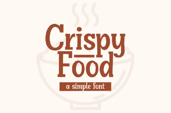 Crispy Food font