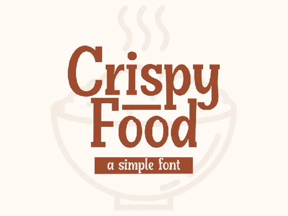 Crispy Food font