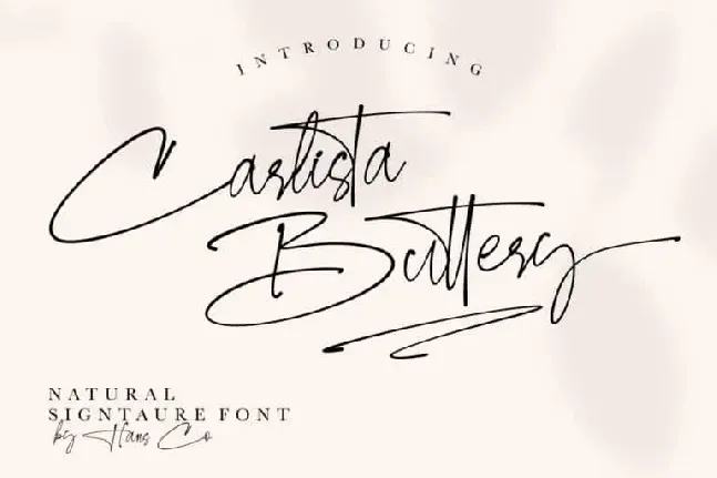 Carlista Buttery Script font