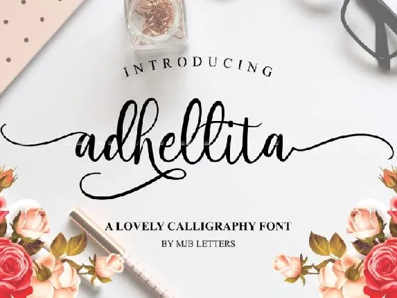 Adhellita Script font