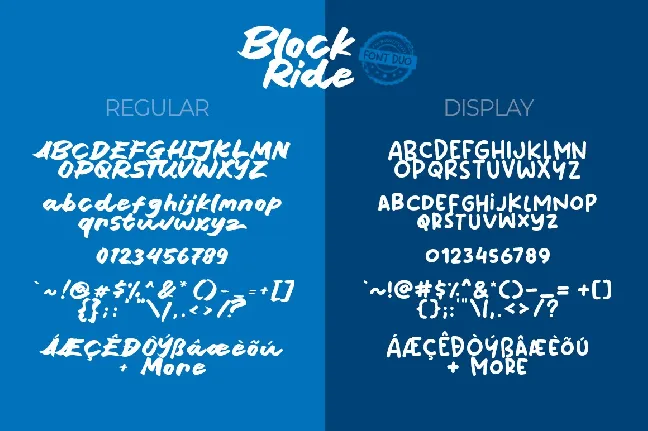 Block Ride font