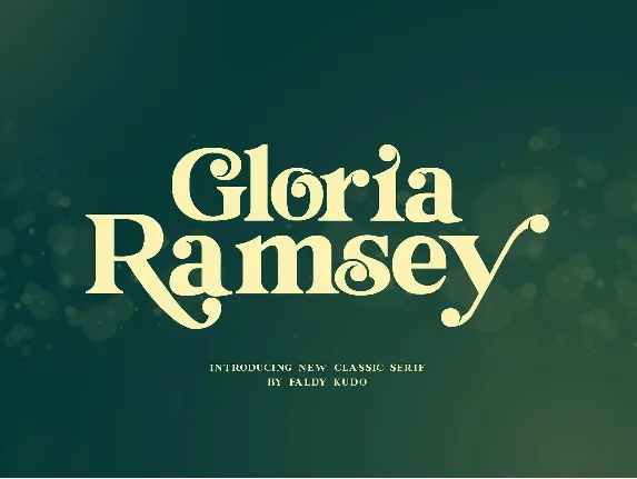 Gloria Ramsey font