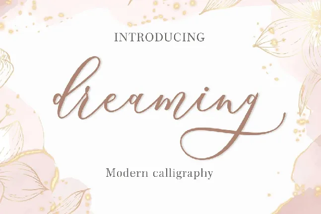 Dreaming font