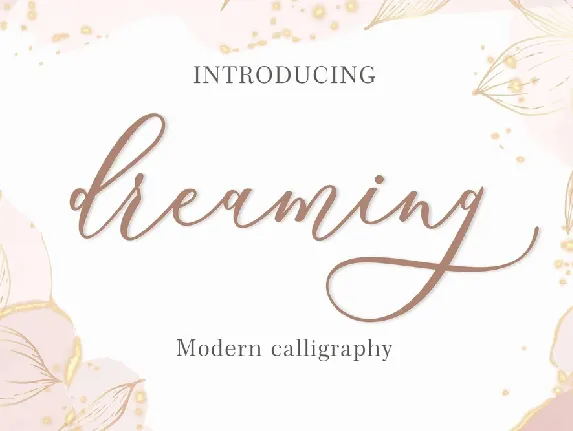 Dreaming font