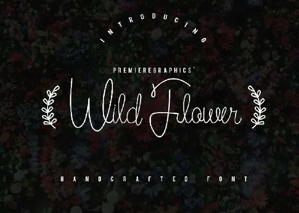 Wild Flower font