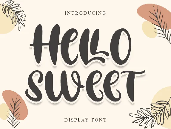 Hello Sweet - Personal Use font