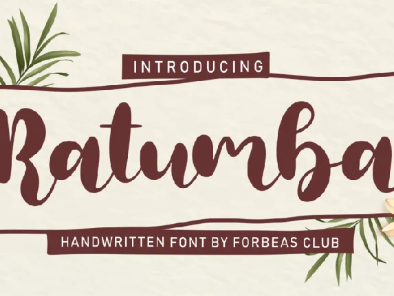 Ratumba font