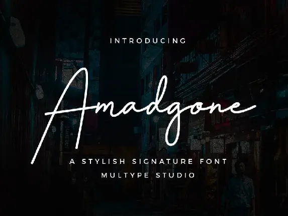 Amadgone font