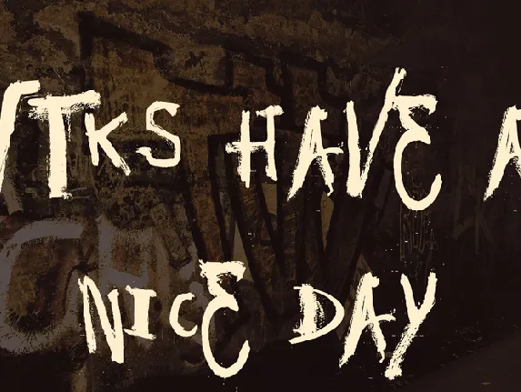 Vtks Have a Nice Day font