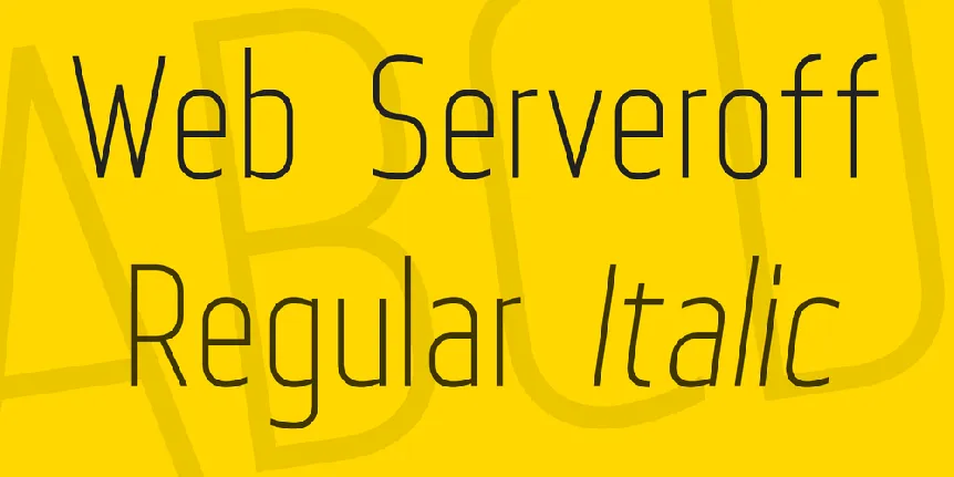 Web Serveroff font