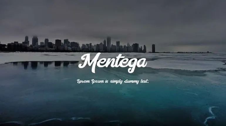 Mentega font