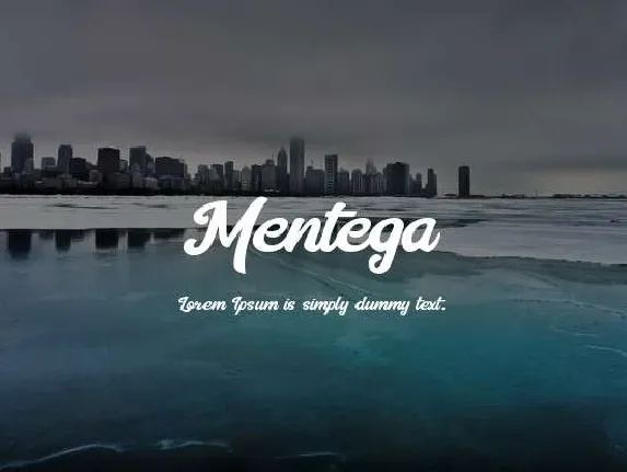 Mentega font