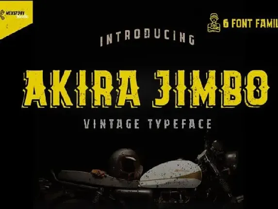 Akira Jimbo Display font