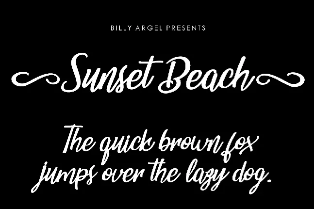 Sunset Beach Free Download font