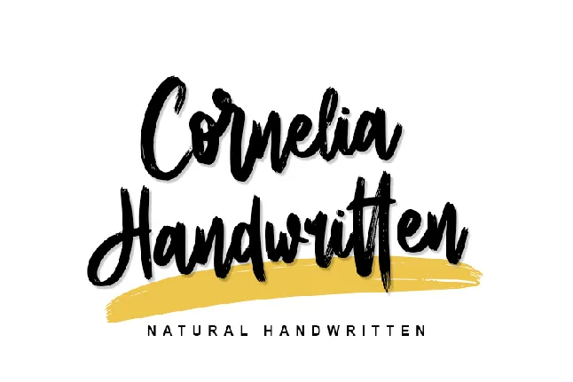 Cornelia Handwritten - Personal font